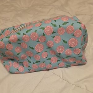 💚5/$20💚Blue Citrus Print Cosmetic Bag
